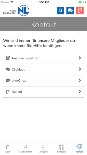 NEUE LÜBECKER App Screen 2