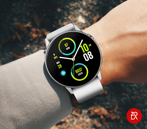 Hybrid Sporty Green Watch Face Screen 3