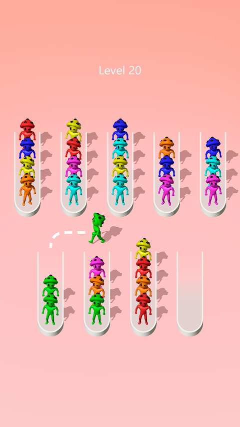 色分けパズル: 並べ替えゲームのおすすめ画像4
