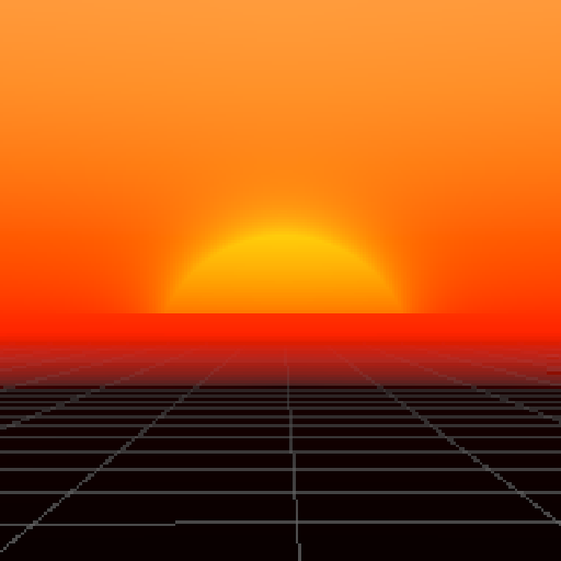 Low-poly Sunset Escape logo