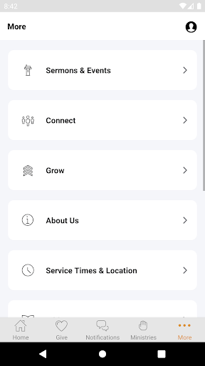 Remnant Ministries Mobile App Screen 2