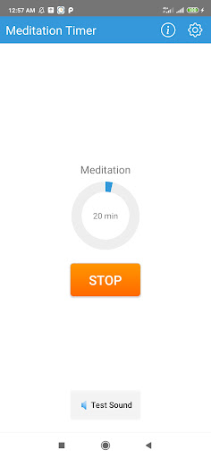 Android application Meditation Timer screenshort