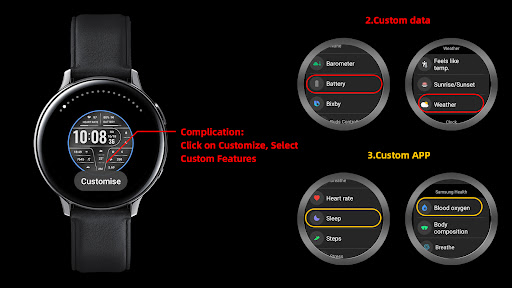 Metallic texture For Wear OS Screenshot 2 - AppWisp.com