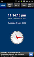 screenshot of World Clock