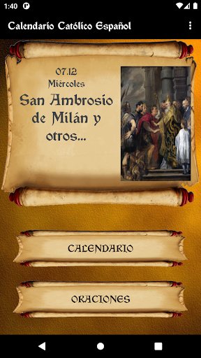 Android application Calendario Católico Español screenshort