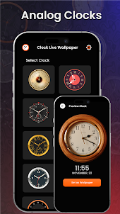 時計 アナログ ライブ壁紙：スマート時計 Watch App