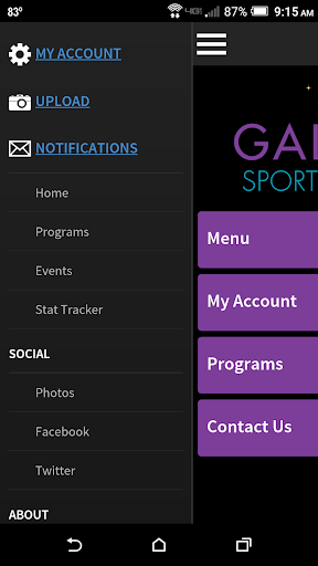 Galaxy Sports Group Screen 2