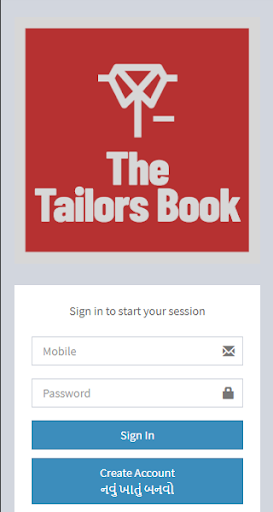 Android application The Tailors Book screenshort