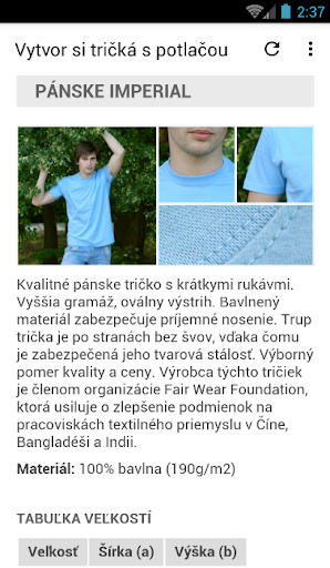 Vytvor si tričko s potlačou Screen 2