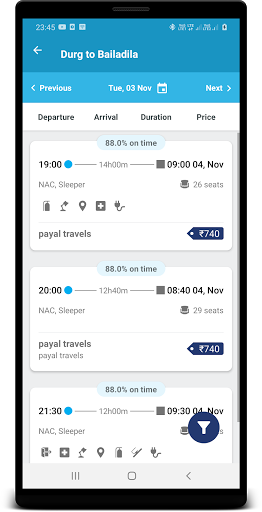 Payal Travels Screen 3