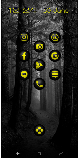 Snap Yellow Icon Pack