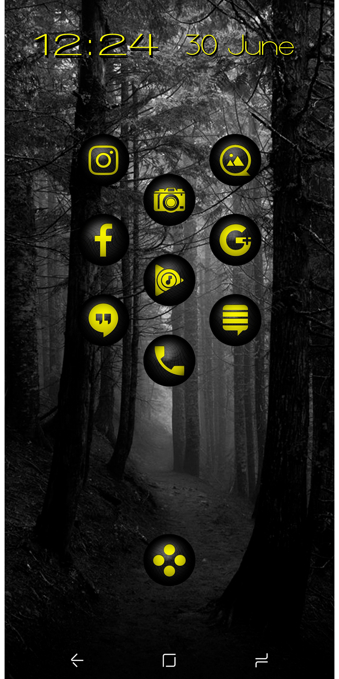 Android application Snap Yellow Icon Pack screenshort