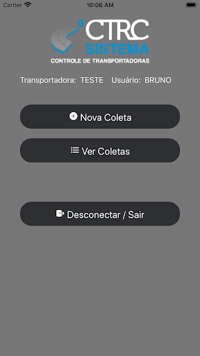 CTRC Coletas Screen 2