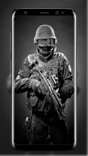 Android application SWAT Wallpaper screenshort