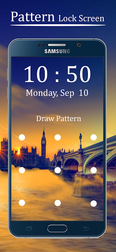 Android application Pattern Lock Screen screenshort