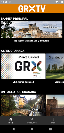 Android application GRX TV screenshort