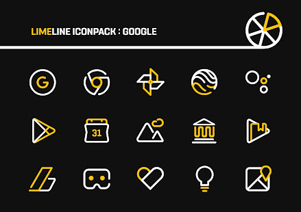 YellowLine Icon Pack LineX (LimeLine) v3.5 APK Patched