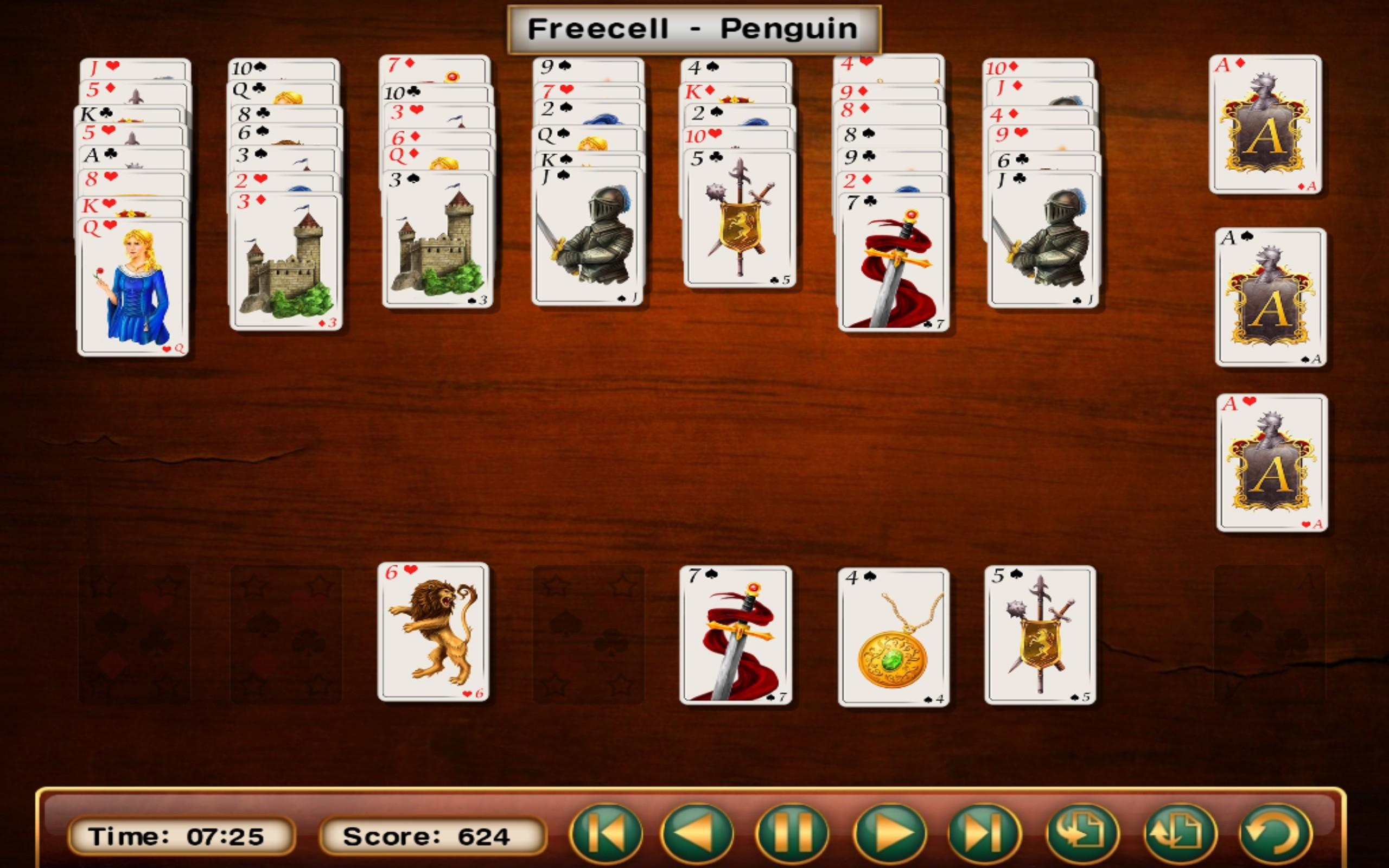 Android application Absolute Solitaire screenshort