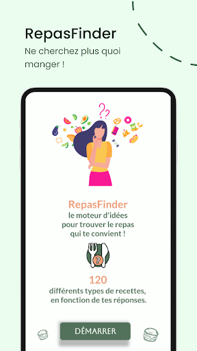 Android application RepasFinder - Idée recette screenshort