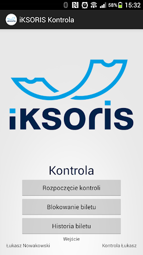 Android application iKSORIS kontrola screenshort