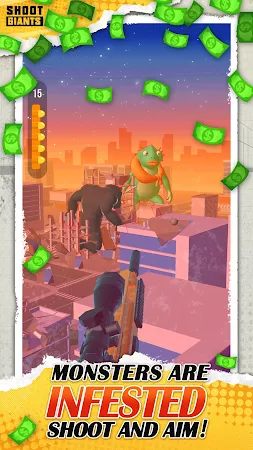 Game screenshot シューティングゲーム: ジャイアントウォンテッド apk download