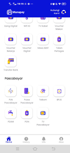 Munapay: Sentra Pulsa & PPOB Screen 3