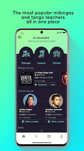Android application TangoApp: Tango, Milongas screenshort