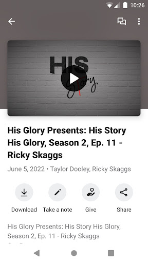 His Glory Ministry Screen 3
