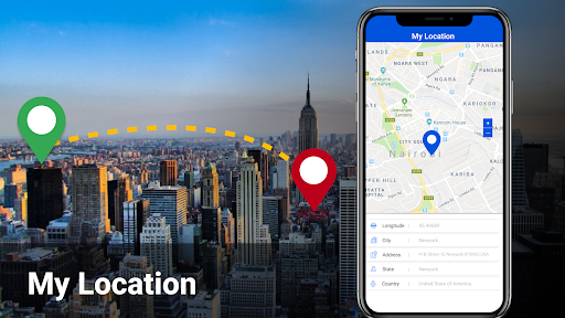 Screenshot of Voice GPS Map Navigation Route