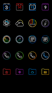 Amoled Lines Icon Pack Captura de pantalla