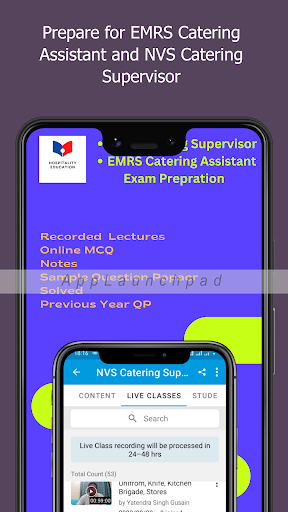 Android application Hospitality Education screenshort