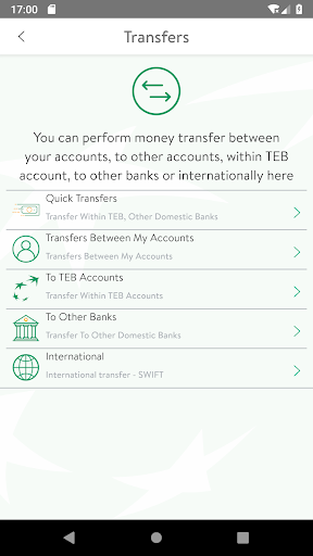 TEBMobileBusiness Screen 2