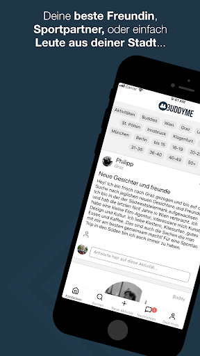 Android application BuddyMe - Find more friends screenshort