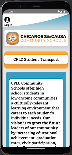 Android application Community Schools Transport screenshort