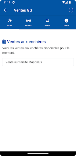Android application Ventes GG screenshort
