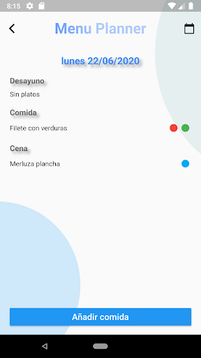 Menu Planner Screen 2