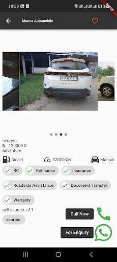 Munna Automobiles-Cars Dealer Screen 2