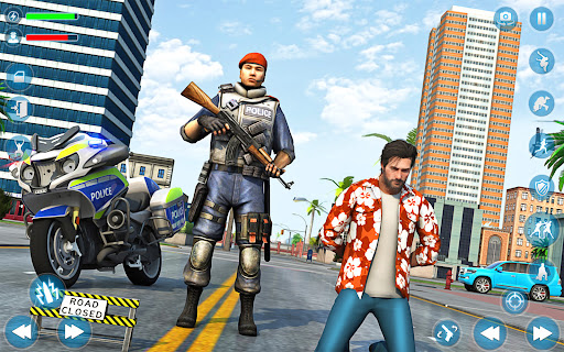 Android application Police Moto Bike Crime Chase screenshort