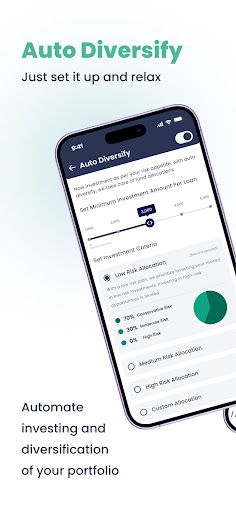 Monexo P2P Investment Platform Screenshot