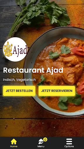 Android application Restaurant Ajad screenshort