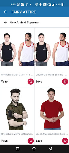 Android application FAIRY ATTIRE screenshort