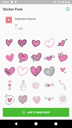 Valentine Stickers to WhatsApp Screen 2