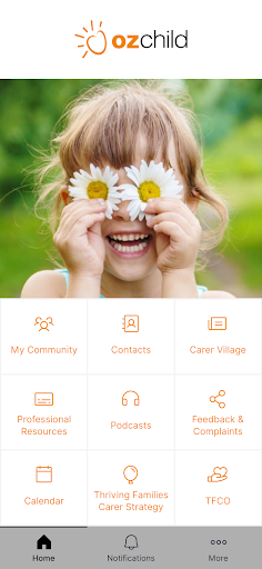 Android application OzChild screenshort