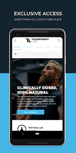 Transparent Labs Screen 2