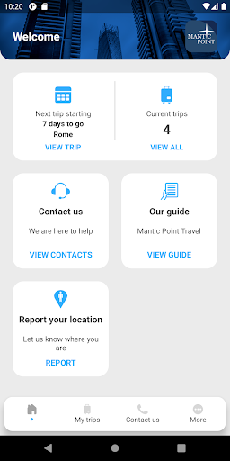 Android application Mantic Point Travel screenshort