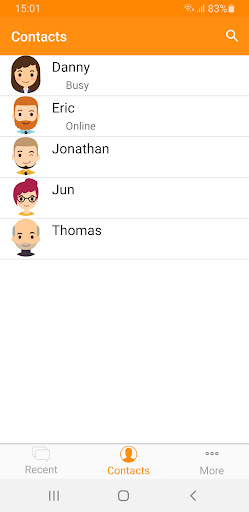 Android application Chatox screenshort