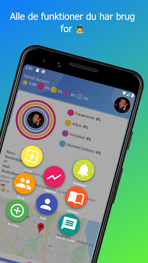 Android application DinTjener screenshort