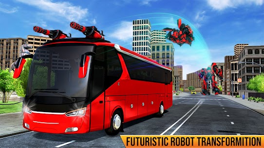 US Car Robot Bus Transform Helicopter Robot Game Mod Apk app for Android 1