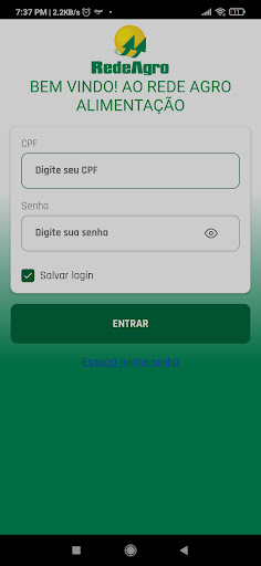 Android application Rede Agro Alimentação screenshort