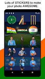 Indian Cricket Photo Frame